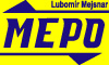 Pronájem autojeřábů 8 - 35 tun, MP22, LIAZ, Avia, kontejnery Kunčice nad Labem - Lubomír Mejsnar - Mepo - logo