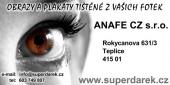 Tisk obrazů, plakátů na poster papír Teplice - ANAFE CZ s.r.o. - logo