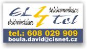Elektroinstalační práce Most - David Boula - Eltel - logo