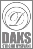 Strojní vyšívání, výroba praporů, pracovní a reklamní textil Sehradice - David Kadleček - DAKS - logo